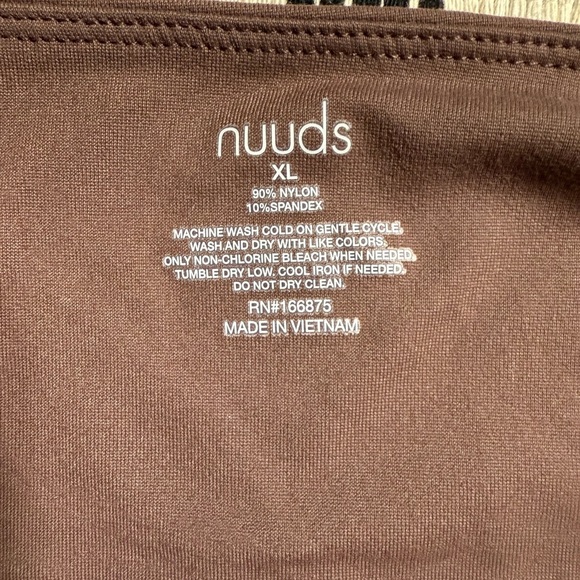 Nuuds Coffee scoop neck Long Sleeve Bodysuit - Picture 4 of 6